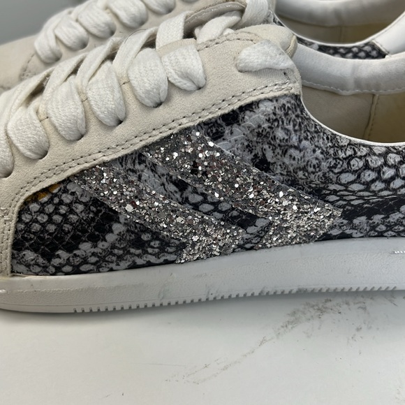 New dolce vita nova novelty sneaker with silver "glitter" accent - Picture 2 of 7